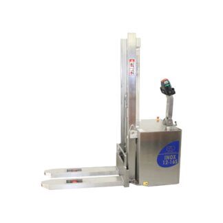 apilador electrico acero inox conductor acompañante