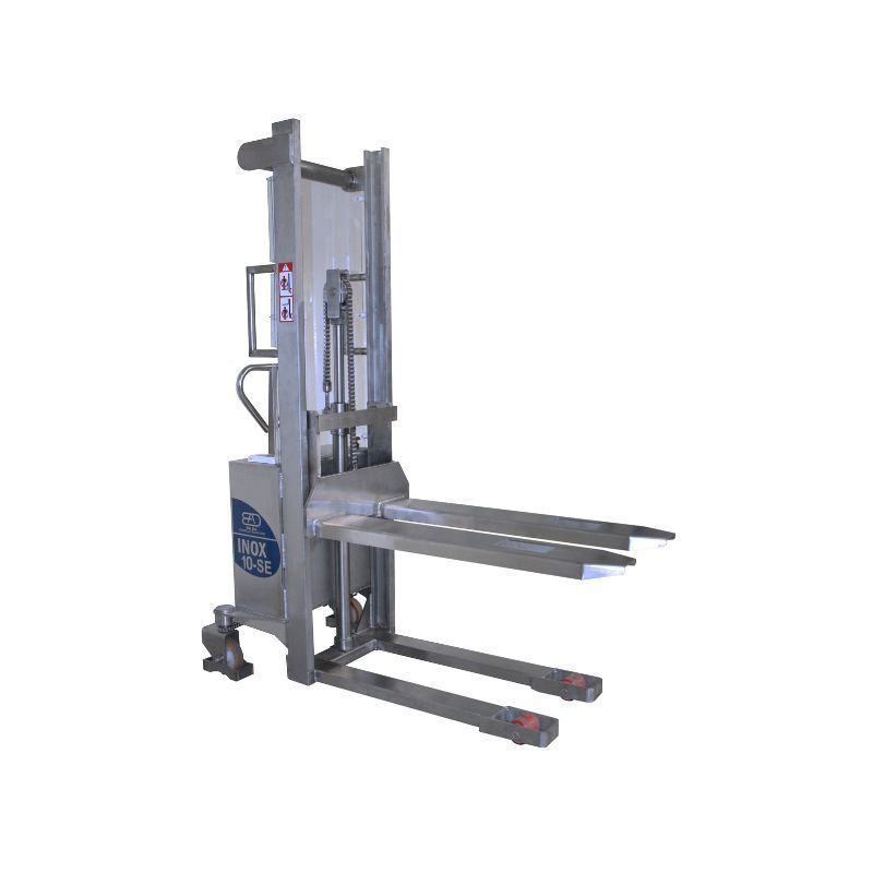 apilador semielectrico acero inox