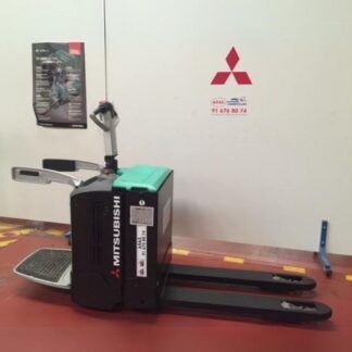 Transpaleta eléctrica con plataforma Mitsubishi PBV20N capacidad 2000kg